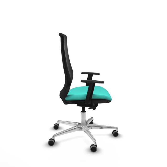 PIQUERAS Y CRESPO Silla de oficina Mardos con mecanismo Sincro/Traslack Turquesa y Negro