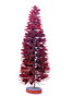 DKD Home Decor Árbol de Navidad de PVC Rojo 65x26x26 cm