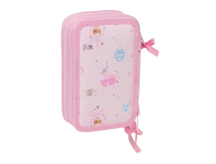 Safta Plumier Barbie Ballet Triple Cremallera con 37 Piezas