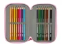 Safta Plumier Barbie Ballet Triple Cremallera con 37 Piezas