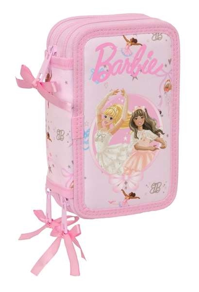 SAFTA Estuche Escolar Barbie Ballet Triple de 37 Piezas SAFTA Estuche Escolar Barbie Ballet Triple de 37 Piezas