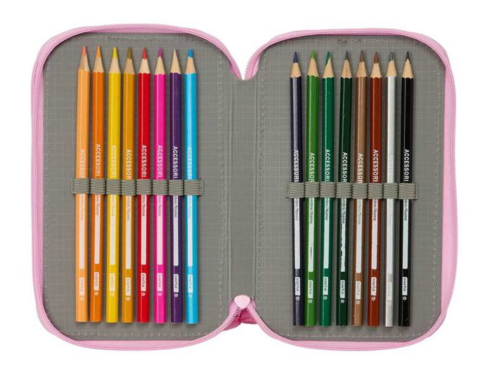 SAFTA Estuche Escolar Barbie Ballet Triple de 37 Piezas SAFTA Estuche Escolar Barbie Ballet Triple de 37 Piezas