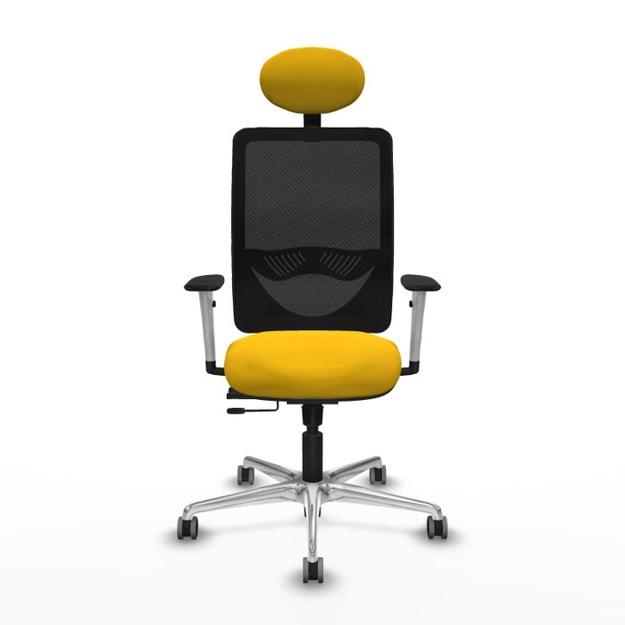 PIQUERAS Y CRESPO Silla de oficina Zulema con Mecanismo Sincro/Traslack, Amarillo y Negro PIQUERAS Y CRESPO Silla de oficina Zulema con Mecanismo Sincro/Traslack, Amarillo y Negro