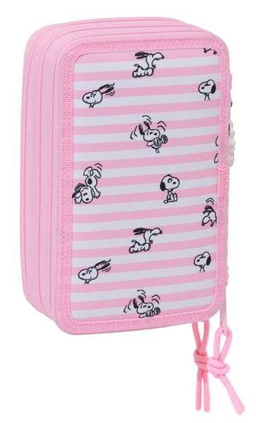 Safta Plumier Triple Estuche Escolar con 37 Piezas, Capacidad 12.5 x 19.5 x 5.5 cm, Para Material de Oficina y Papelería