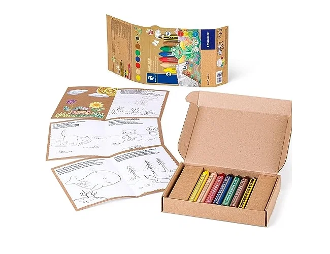 Staedtler Noris junior Set de dibujo de 8 piezas con ceras y lápiz de grafito