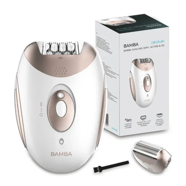CECOTEC SkinCare Depil-Action & Go 18 pinzas Bronce, Blanco CECOTEC SkinCare Depil-Action & Go 18 pinzas Bronce, Blanco