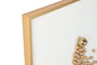 DKD Home Decor Cuadro Lienzo 3D Bolitas Blanco y Dorado (Pack de 2) suns