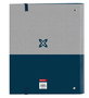 Carpeta de anillas Munich Street Azul Gris 27 x 32 x 3.5 cm