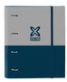 Carpeta de anillas Munich Street Azul Gris 27 x 32 x 3.5 cm