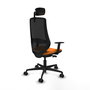 PIQUERAS Y CRESPO Silla de oficina Mardos Naranja y Negro