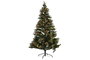 DKD Home Decor Árbol de Navidad Bosque Tradicional Verde Rojo 240 cm con 1178 Ramas LED y Base de Metal Desmontable