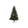 DKD Home Decor Árbol de Navidad Bosque Tradicional Verde Rojo 240 cm con 1178 Ramas LED y Base de Metal Desmontable