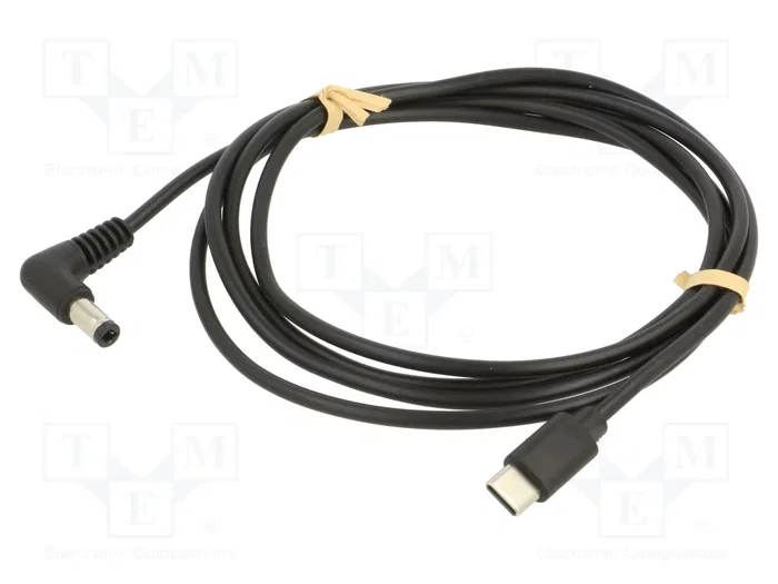 GOOBAY Cable de alimentación USB C a DC 5,5/2,5 mm angular, 1,5m GOOBAY Cable de alimentación USB C a DC 5,5/2,5 mm angular, 1,5m