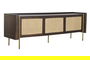 DKD Home Decor Mueble Tv Sixties Marron Oscuro Natural 160 x 55 x 40 cm