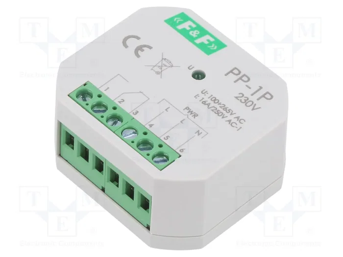F&F Relé de instalación SPDT 230VAC IP20 F&F Relé de instalación SPDT 230VAC IP20