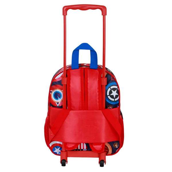 Karactermania Mochila Infantil 3D Capitán América Patriot con Ruedas 26 x 13 x 34 cm