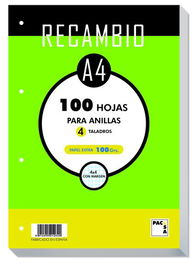 Recambio Pacsa A4 100H 100G 4 Taladros Cuadric.4X4