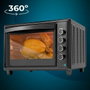 Cecotec Bake&Toast 6090 Horno de Sobremesa 60 L 2200 W Negro con Rustidor Giratorio y Convección