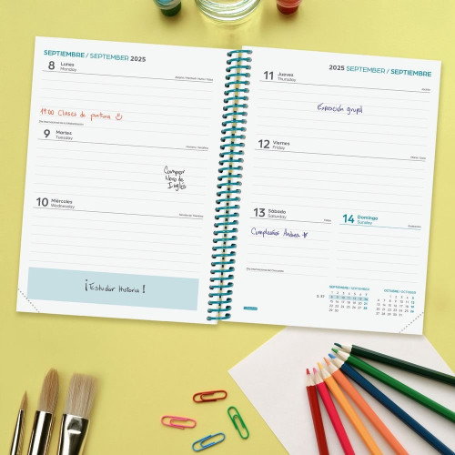 Finocam Agenda Escolar 2025-2026 DIVA 4º 155x212 Semana Vista Horizontal Colors+ 536140526