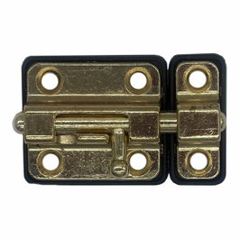 Edm Pasador cerrojo base plástica 35 mm dorado