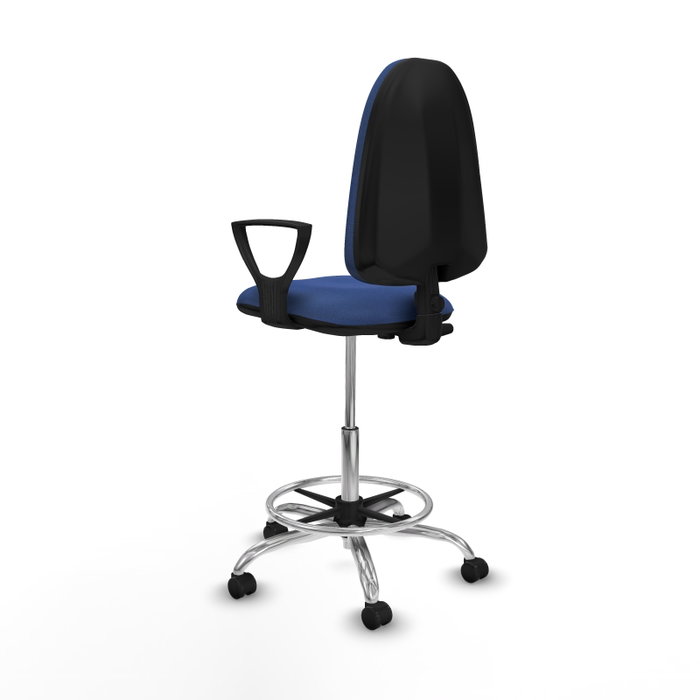 PIQUERAS Y CRESPO Taburete Aýna Azul Marino con Brazos Fijos PIQUERAS Y CRESPO Taburete Aýna Azul Marino con Brazos Fijos