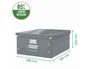 Leitz Click&Store Caja de archivo grande azul 29L A3