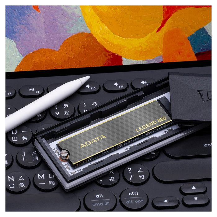 ADATA SSD M.2 LEGEND 860 SLEG-860-1000GCS 1TB PCIe 4.0 x4 NVMe 2.0 2280 Velocidad Lectura 6000MB/s