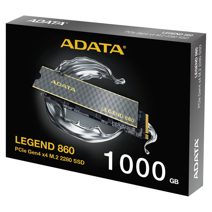 ADATA SSD M.2 LEGEND 860 SLEG-860-1000GCS 1TB PCIe 4.0 x4 NVMe 2.0 2280 Velocidad Lectura 6000MB/s