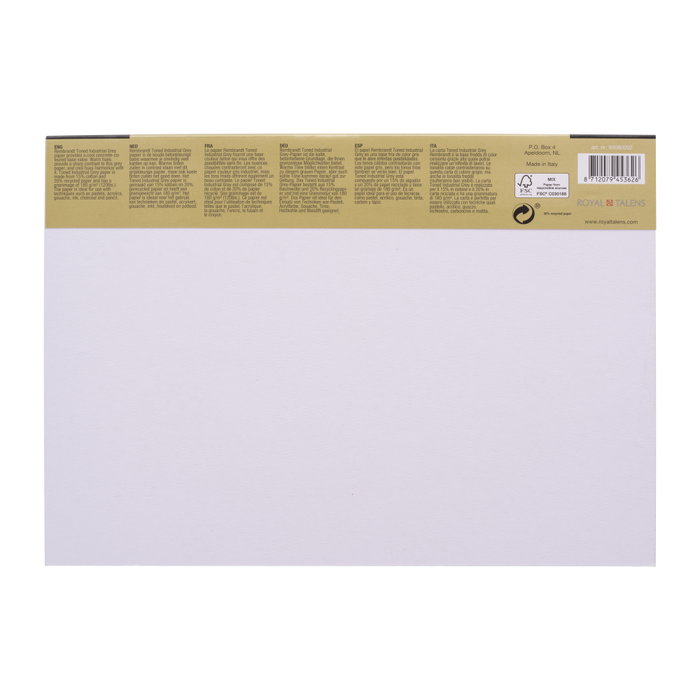 Rembrandt Papel Toned Industrial Grey A4 Rembrandt Papel Toned Industrial Grey A4
