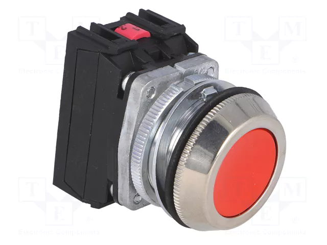 PROMET Interruptor de presión NEF30 rojo NC + NA 30mm PROMET Interruptor de presión NEF30 rojo NC + NA 30mm