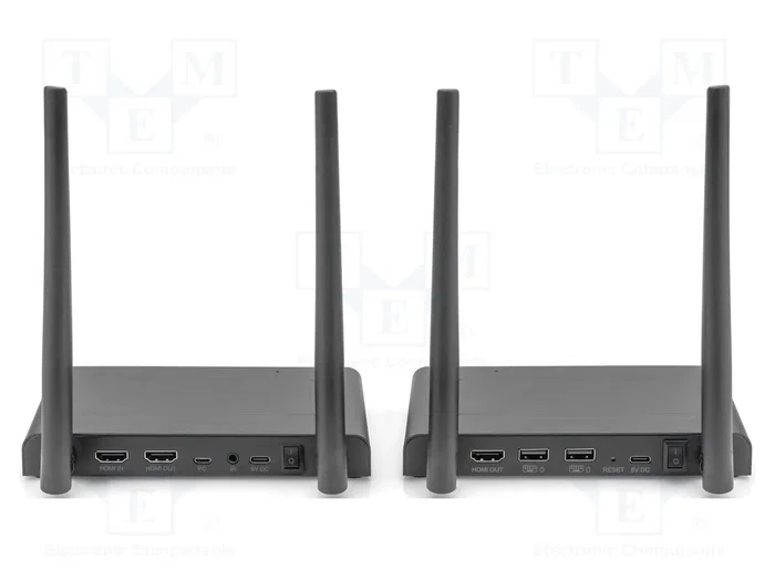 Digitus DS-55328 Juego de extensores inalámbricos HDMI KVM 4K/30Hz hasta 150 m