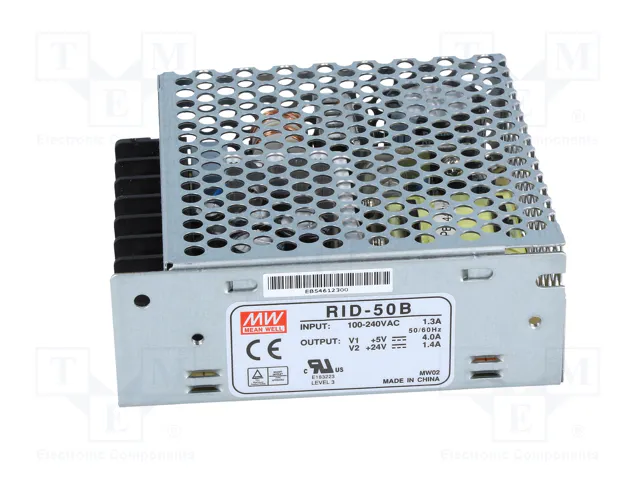 MEAN WELL RID-50B Fuente de alimentación de módulo 53,6W