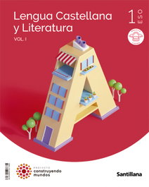 SANTILLANA, LENGUA Y LITERATURA MOCHILA LIGERA 1 ESO CONSTRUYENDO MUNDOS - SANTILLANA