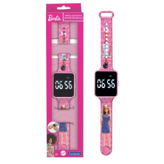 Lexibook Reloj LED conectado Barbie Pulsera ajustable LEX3380743108513 Lexibook Reloj LED conectado Barbie Pulsera ajustable LEX3380743108513