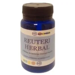 ALFA HERBAL Reuteri Herbal 20 Cápsulas - Probiótico de Última Generación para Diarreas, H. Pylori y Soporte Cardiovascular - Conservar en Frigorífico