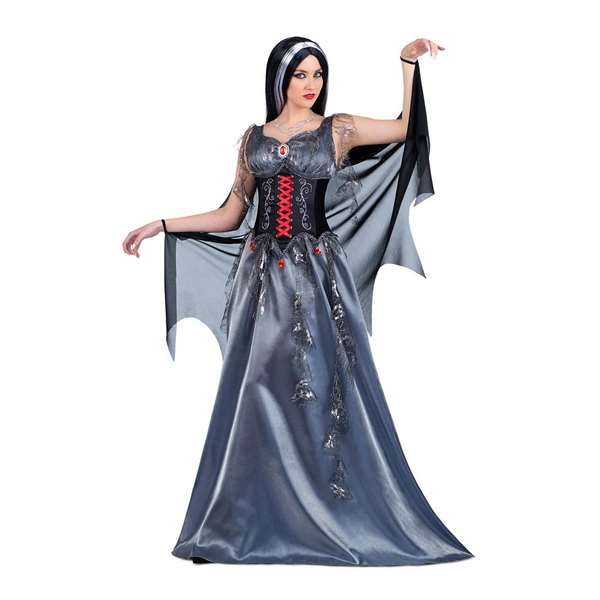 My Other Me Disfraz Vampiresa De Medianoche Vestido, Corsé y Capa Talla S