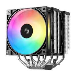 DeepCool AG620 G2 ARGB Refrigerador de CPU Aire Negro con 2 Ventiladores 120mm ARGB, LGA1700/LGA1851/AM4/AM5
