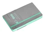 Antartik Cuaderno A6 Tapa Blanda Rayas Gris y Turquesa, 100 Hojas 80gr FSC