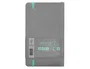 Antartik Cuaderno A6 Tapa Blanda Rayas Gris y Turquesa, 100 Hojas 80gr FSC