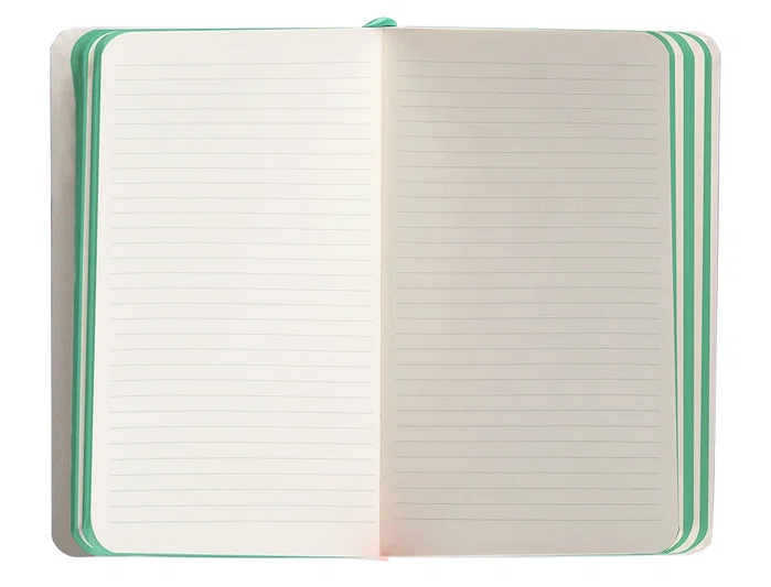 Antartik Cuaderno A6 Tapa Blanda Rayas Gris y Turquesa, 100 Hojas 80gr FSC Antartik Cuaderno A6 Tapa Blanda Rayas Gris y Turquesa, 100 Hojas 80gr FSC