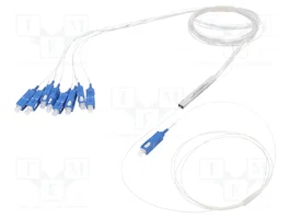 QOLTEC Divisor de fibra óptica SC/UPC a SC/UPC x8, 1,5m