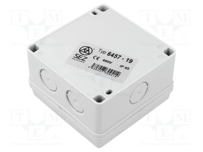 SEZ DK Caja de conexiones gris sin bornes IP65 SEZ DK Caja de conexiones gris sin bornes IP65