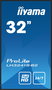 iiyama Monitor 32" LH3241S-B2 Full HD 1920x1080 Panel IPS, Altavoces 2x10W, VGA, 3x HDMI, LAN/RS-232C, USB, VESA 200x200, Diseño Quiosco, Negro