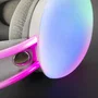 Mars Gaming Auriculares Gaming MH-GLOW con Iluminación RGB 360° CHROMA, Drivers 50mm, Micrófono con Cancelación de Ruido, Rosa