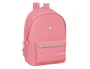 Safta Mochila Doble para Portátil 15,6'' + USB Marsala Basics