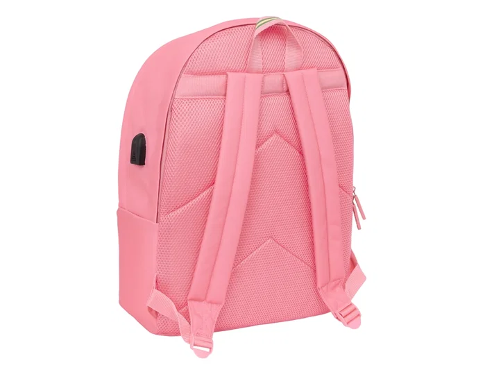 Safta Mochila Doble para Portátil 15,6'' + USB Marsala Basics