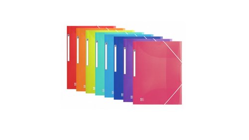 Oxford Carpeta de Gomas Urban PP Traslúcida A3+ Colores Surtidos