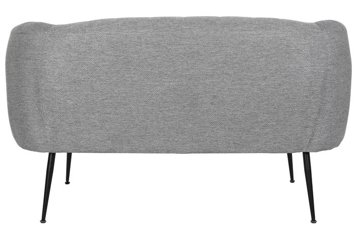 DKD Home Decor Sofá Scandi Gris Negro 129 x 75 x 73 cm