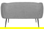 DKD Home Decor Sofá Scandi Gris Negro 129 x 75 x 73 cm