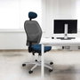 PIQUERAS Y CRESPO Silla de oficina Jorquera con Mecanismo Sincro y Cabecero 2D